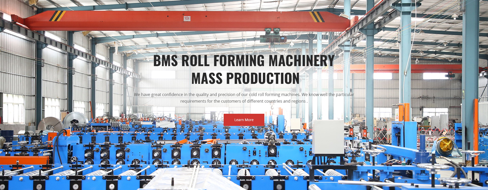Roll forming machinery mass production